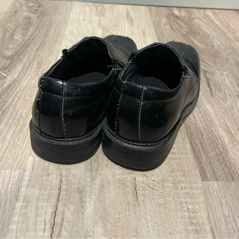 Deer stags black dress church shoes boys size 3.5M - Picture 4 of 7